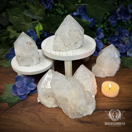 Candle Quartz Standing Point for Truth Seeking & Divine Connection