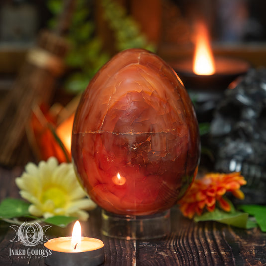 Carnelian Phoenix Egg for New Beginnings