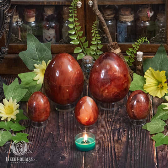 Carnelian Phoenix Egg for New Beginnings