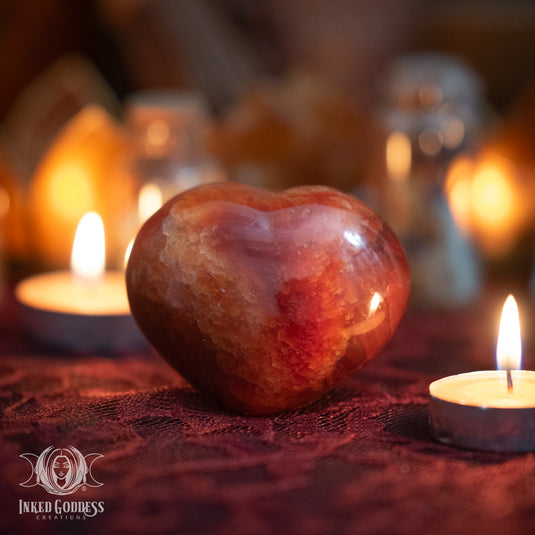 Carnelian Heart for Loving Energy
