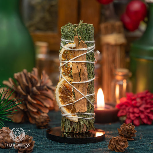 Cedar, Orange, and Cinnamon Bundle for Smoke Cleansing