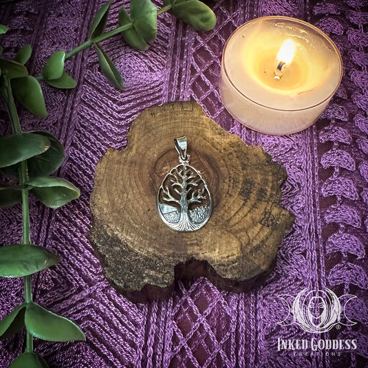 Celtic Tree of Life Sterling Silver Pendant for Ancestral Wisdom & Longevity