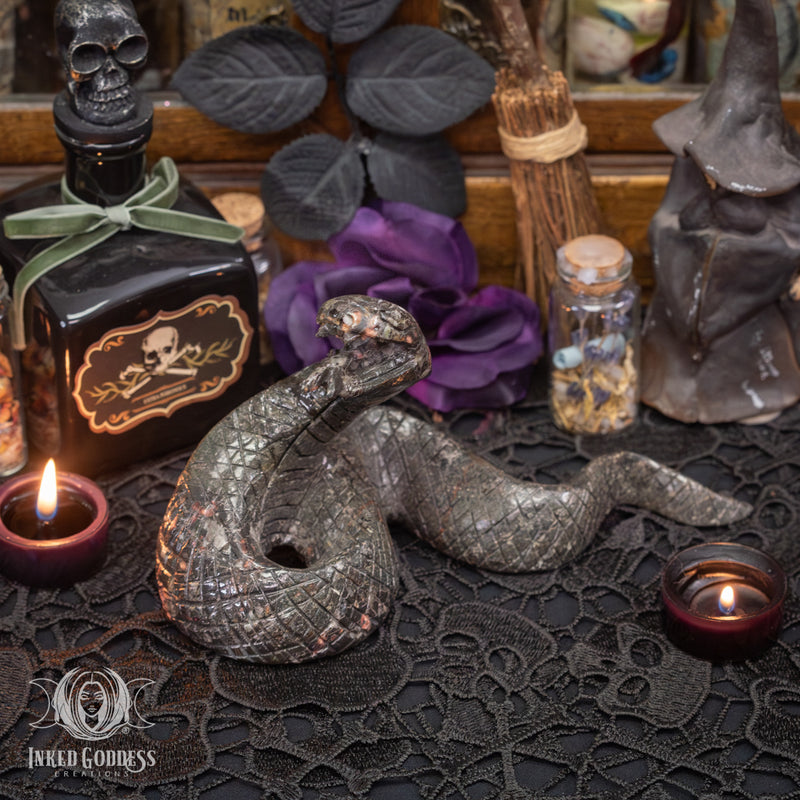 Load image into Gallery viewer, Cherry Blossom Jasper Snake for Protected Transformations
