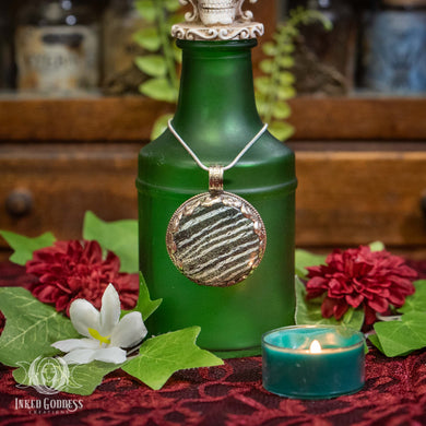 Chrysotile in Serpentine Tibetan Necklace for Opening Psychic Abilities