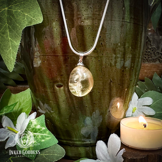 Citrine Orb Necklace for Activating Your Personal Power & Abundance