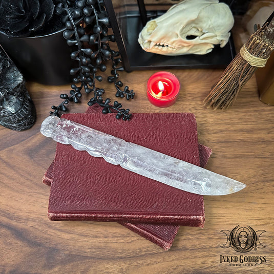 Clear Quartz Athame for Magickal Doorways