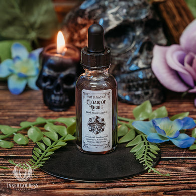 Cloak of Night Body Oil for Secretive Magick