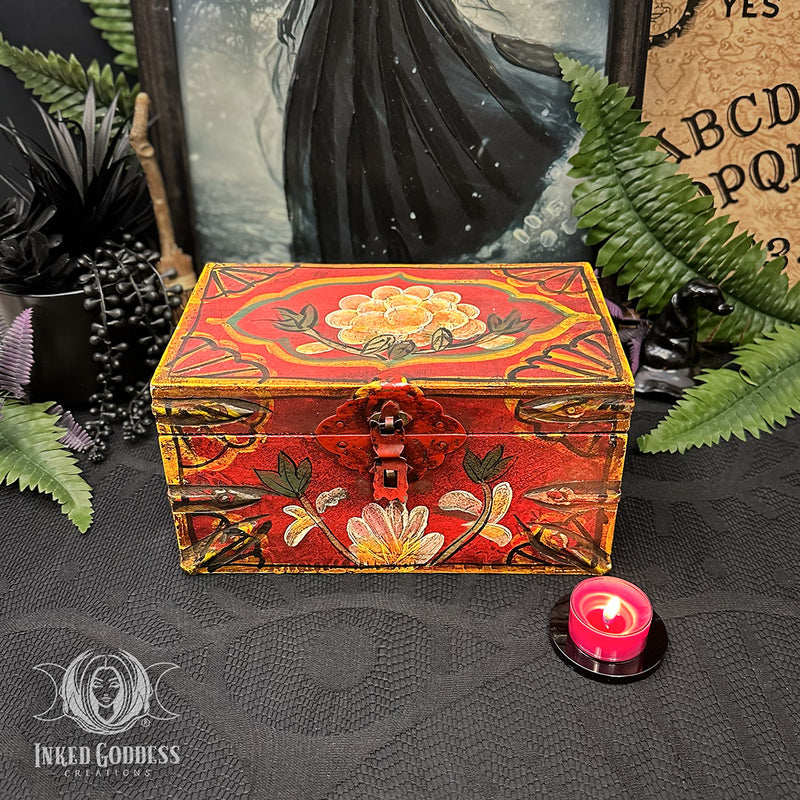 Load image into Gallery viewer, Complete Altar Set Inside Red Wooden Altar Box
