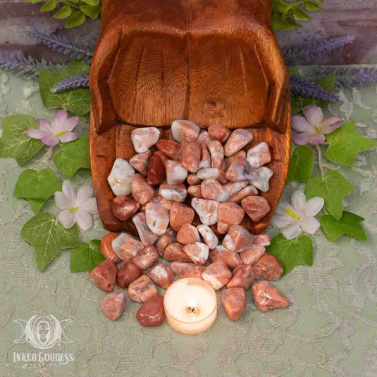 Cotton Candy Agate Tumbled Gemstone for Inner Child Magick