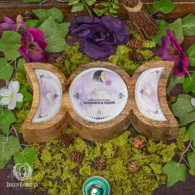 Crone Triple Moon Candle for Deep Wisdom