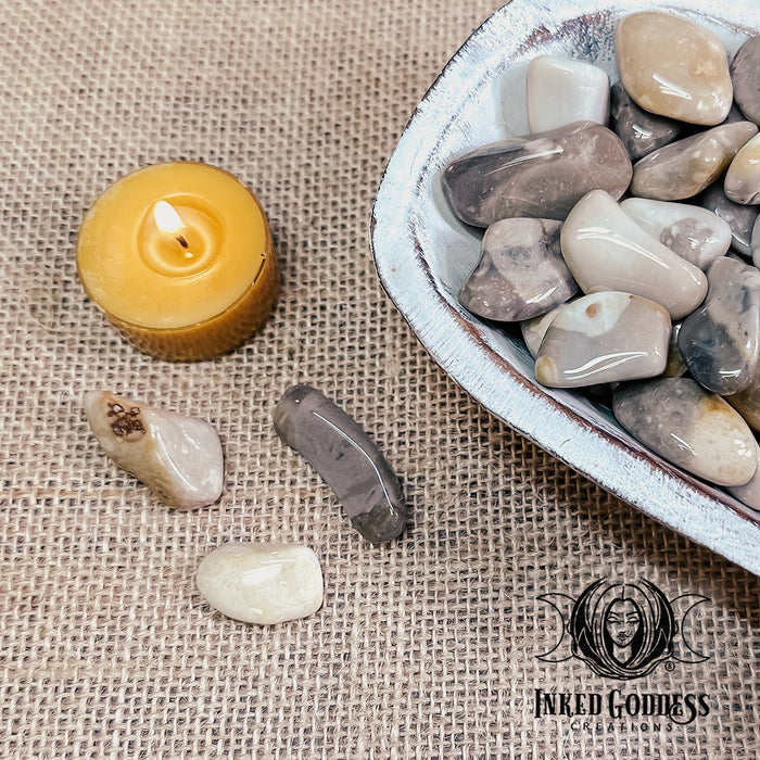 Crop Circle Tumbled Stone for Unlocking Your Magick