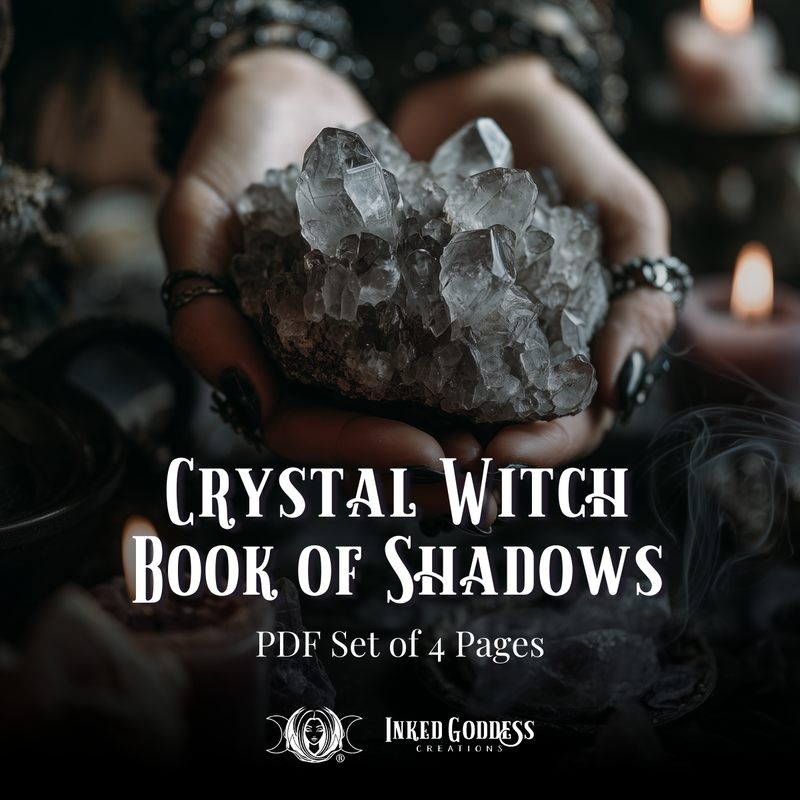 Load image into Gallery viewer, Crystal Witch Book of Shadows Pages Set - PDF Printables
