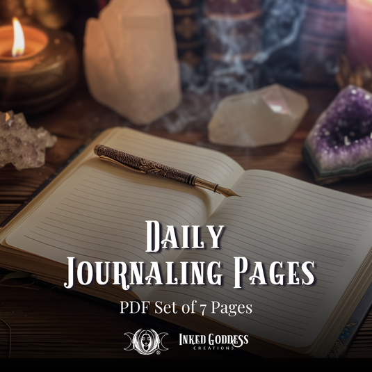 Daily Journaling Pages Set for the Busy Witch - PDF Download