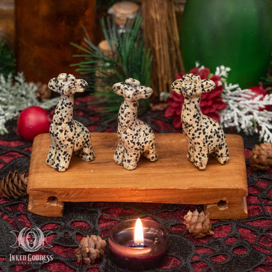 Dalmatian Jasper Giraffe for Shifting Perspectives