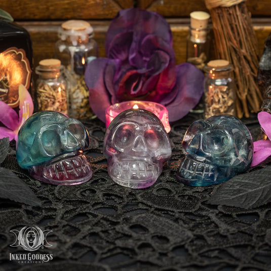 Dark Fluorite Skull for Focused Energy