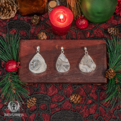 Desert Druzy Tear Pendant Necklace for Spiritual Harmony