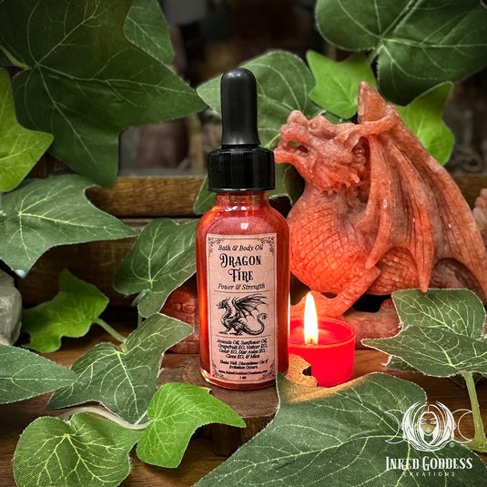Dragon Fire Body Oil for Sparkly Strength & Protection