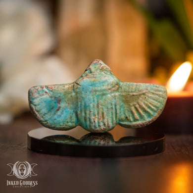 Egyptian Clay Winged Scarab for Manifestation