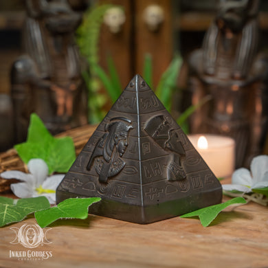 Egyptian Figures Pyramid for Channeling Energy