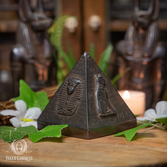 Egyptian Figures Pyramid for Channeling Energy