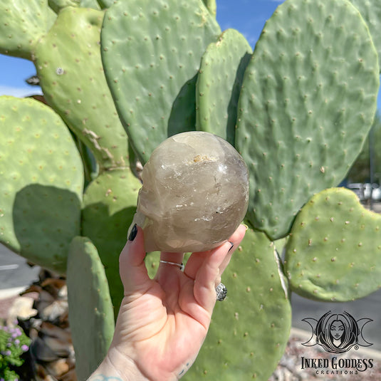 Elestial Smoky Quartz Skull for Multi-Dimensional Magick
