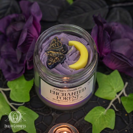 Enchanted Forest Halloween Soy Dessert Candle for Mystical Vibes