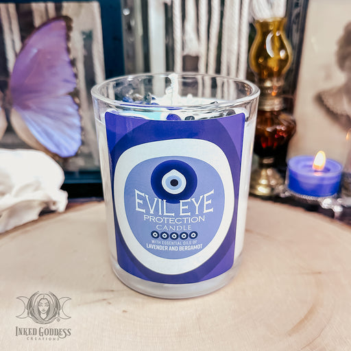 Evil Eye Protection Candle for Protective Fire Magick