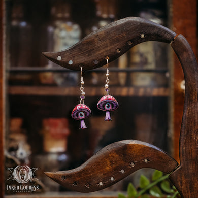 Eye Mushie Earrings for Trippy Witchy Vibes