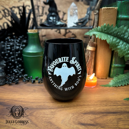 Favorite Spirit Stemless Wine Glass for Midnight Margaritas