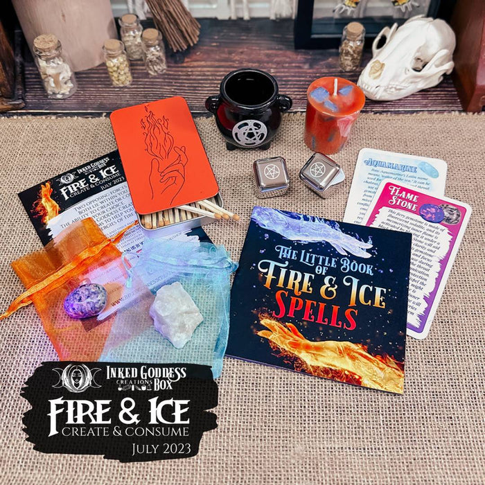 Fire & Ice- July 2023-Inked Goddess Creations Box- One Time Purchase