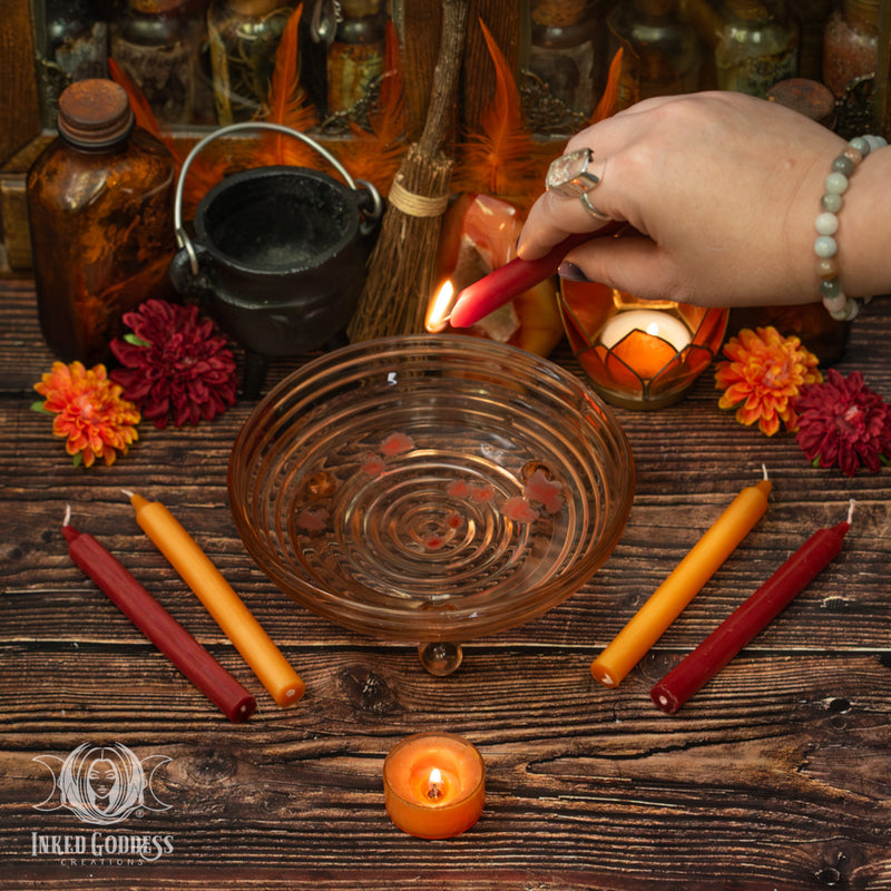 Load image into Gallery viewer, Fire Witch Carromancy Set- OOAK for Channeling Messages
