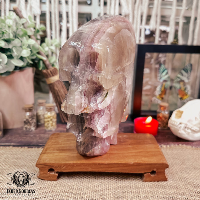 Fluorite Carved Skull Stack for Focus & Manifestation