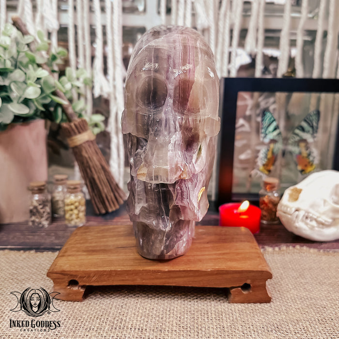 Fluorite Carved Skull Stack for Focus & Manifestation