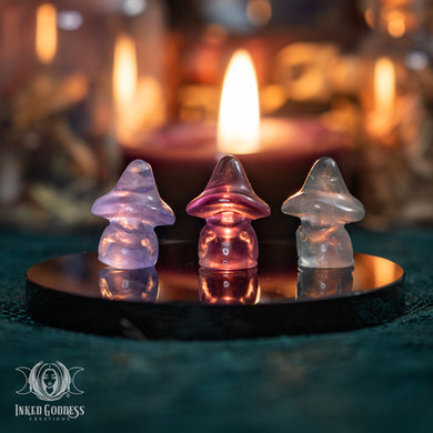 Tiniest Witch in the World- Fluorite Gemstone Pocket Witch