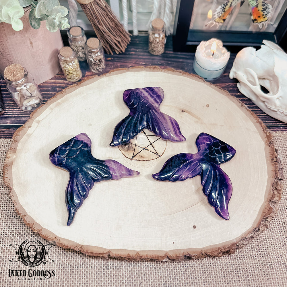 Fluorite Mermaid Tail for Enhanced Flow