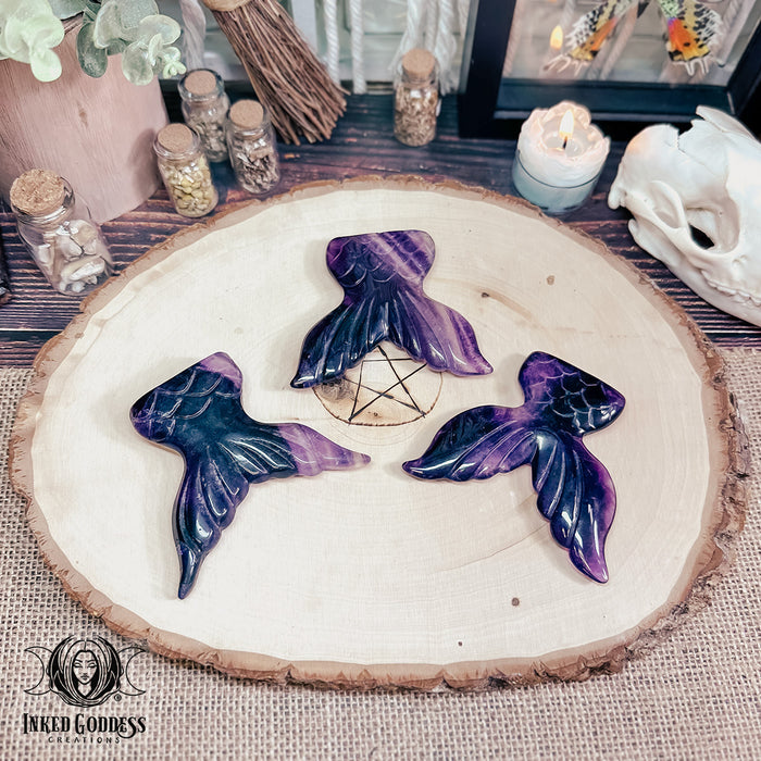 Fluorite Mermaid Tail for Enhanced Flow