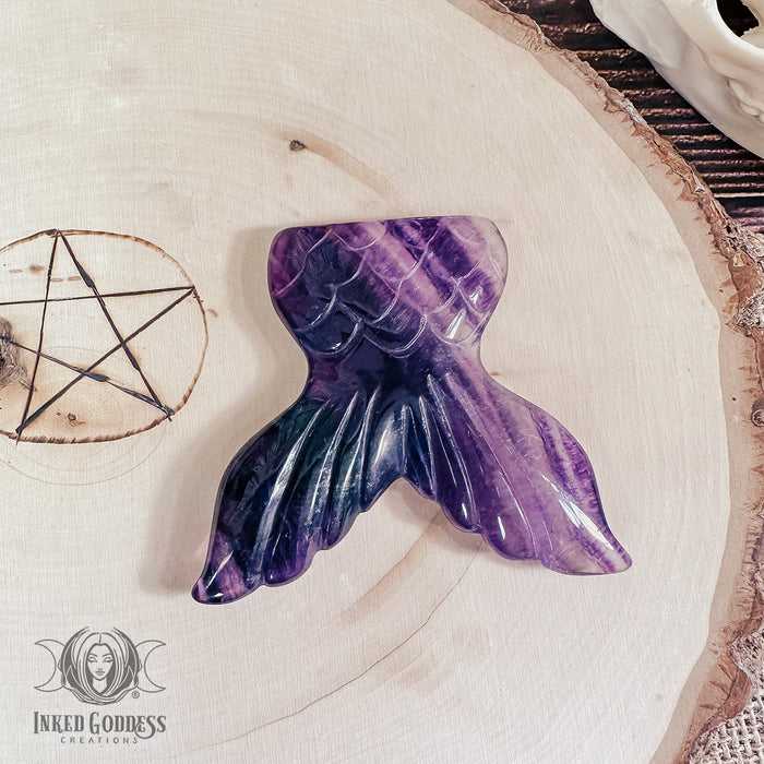 Fluorite Mermaid Tail for Enhanced Flow