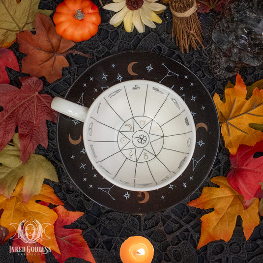 Fortune Telling Tea Cup for Reading Tea Leaves