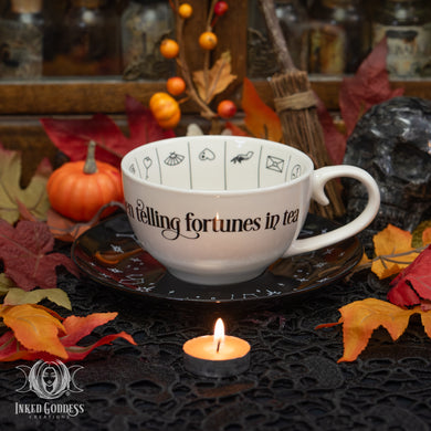 Fortune Telling Tea Cup for Reading Tea Leaves