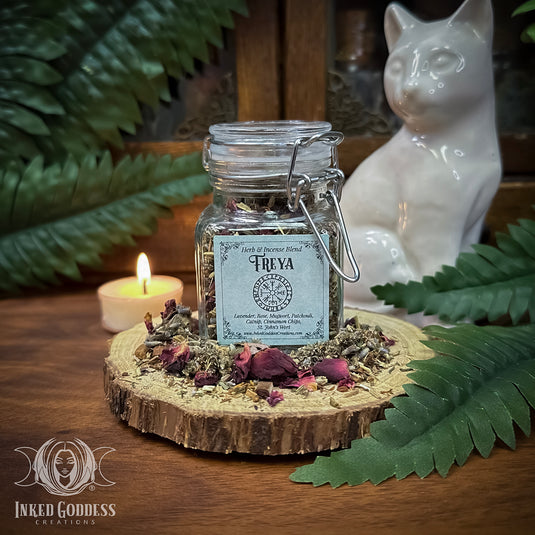 Freya Herb Blend for Divination, Feminine Power & Love