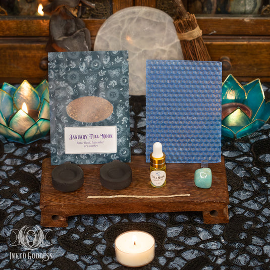 Full Moon Ritual Kit for January 3, 2026 in Cancer- DIY Beeswax Candle