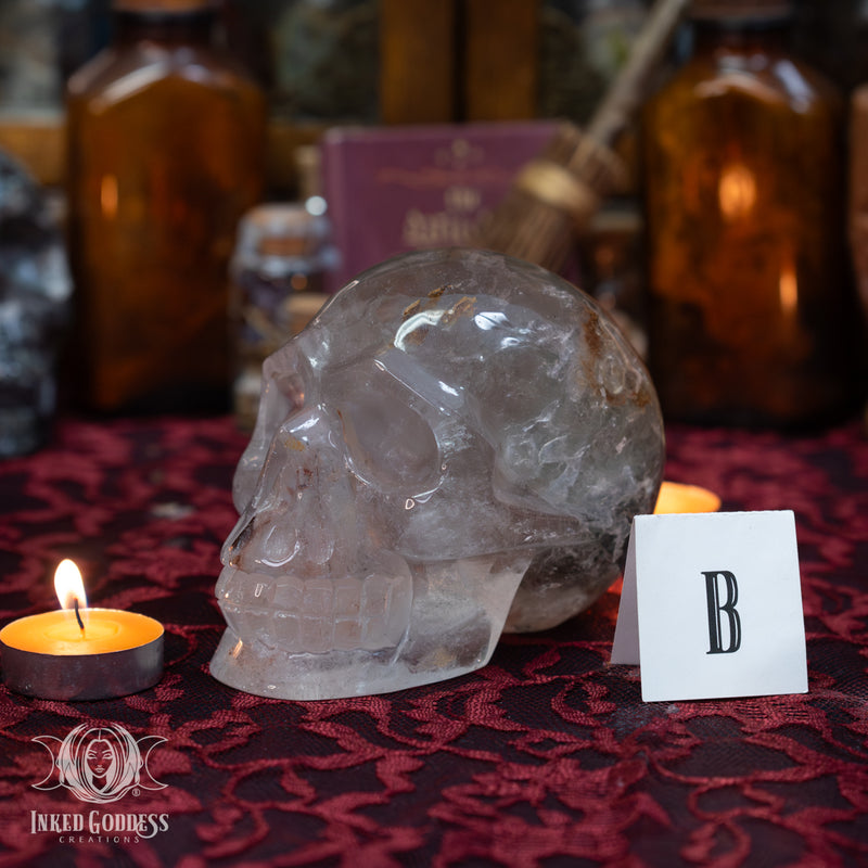 Load image into Gallery viewer, Garden Quartz Skull for Authentic Power
