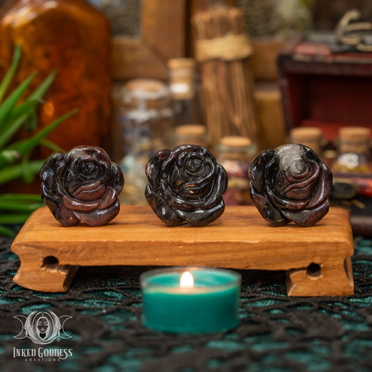 Garnet Gemstone Rose for Primal Love