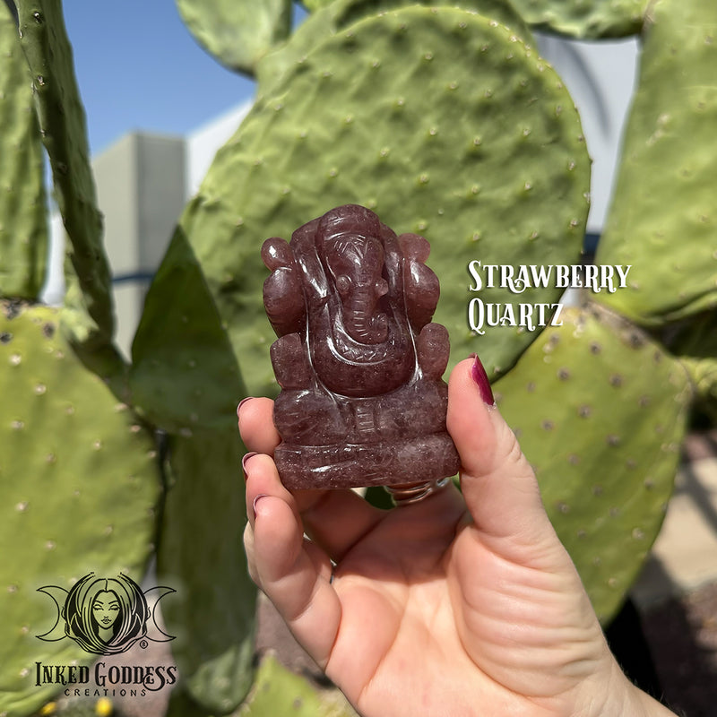 Load image into Gallery viewer, Ganesh Gemstone Carving for Removing Obstacles
