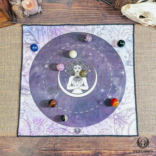 Gemstone Sphere Lithomancy Set for Divination