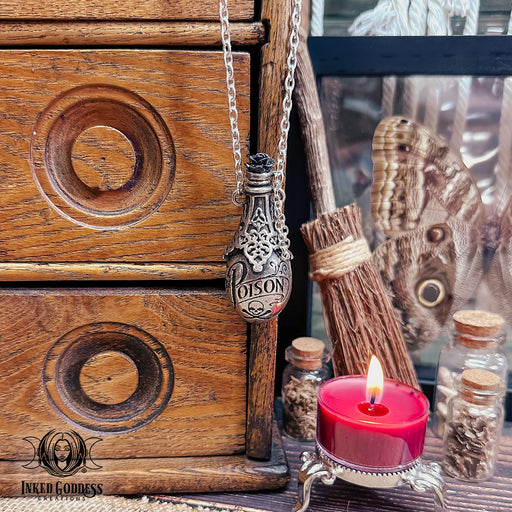 Gothic Poison Bottle Necklace- Lucrezia's Fix