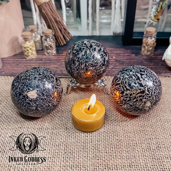 Graphic Tourmaline Sphere for Balance and Harmony