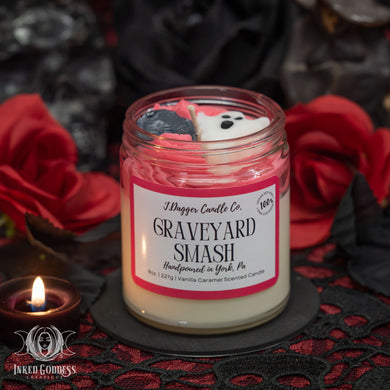 Graveyard Smash Halloween Soy Dessert Candle for Whimsical Magick