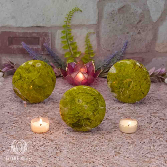 Green Opal Disc for Amplified Abundance