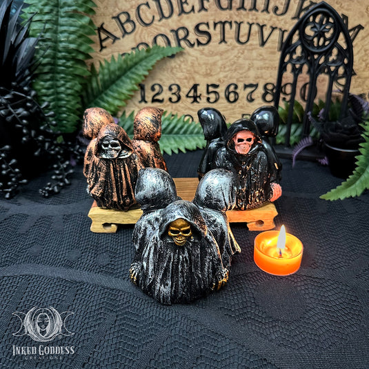 Grim Reaper Sphere Holder for Connecting with the Spirit World